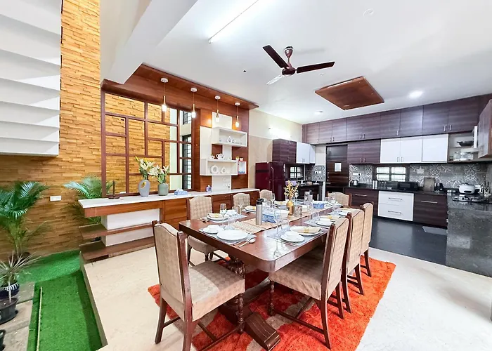 Lagoon Luxe 4Bhk Luxury Terrace Pool Villa With Private Theatre & Pool Table By Spacez Bangalore
